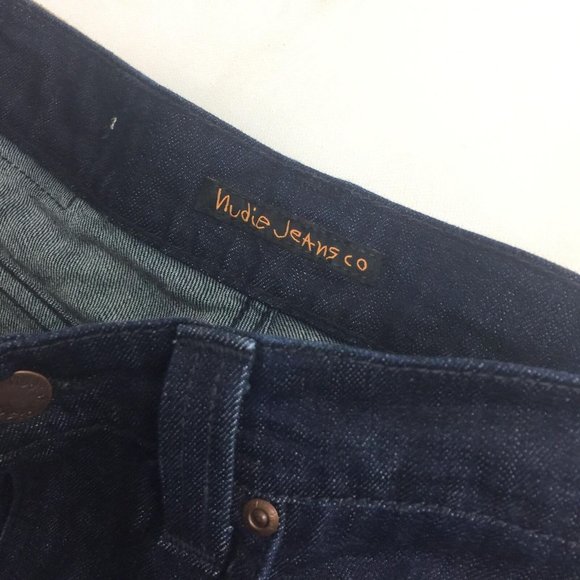 Nudie Jeans Slim Jim Organic Dry Denim Jeans Men's Size 30x32 - Picture 2 of 6